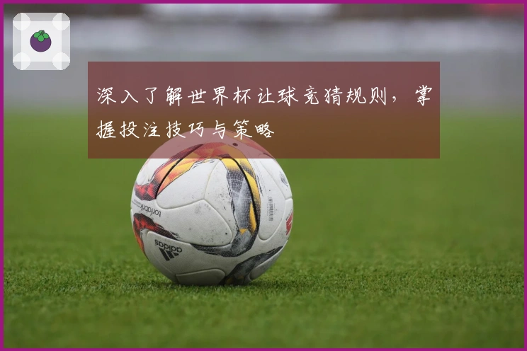 深入了解世界杯让球竞猜规则,掌握投注技巧与策略
